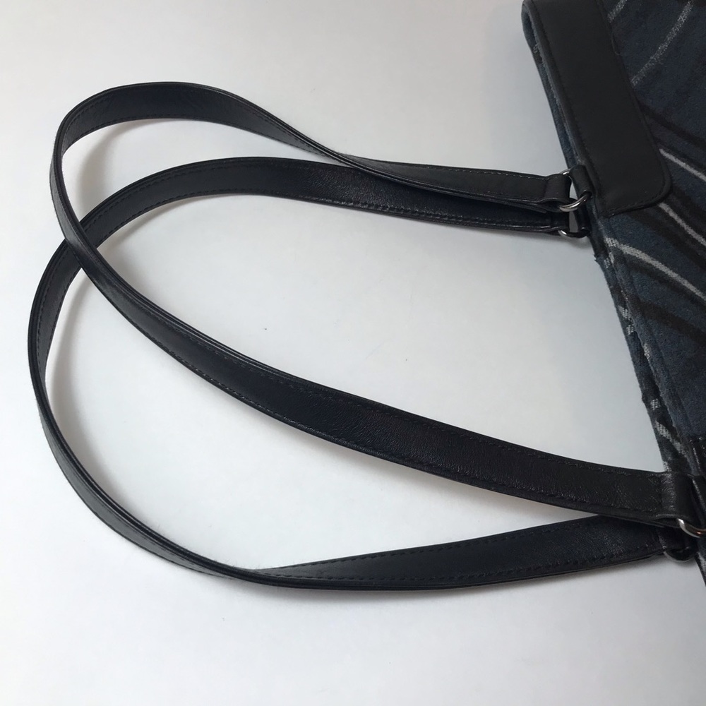 Reserved for Peony- Banana Republic leather trim plaid purse - Picture 3 of 8